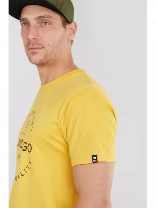 Fundango Basic T Logo-2 T-shirt for men in yellow 4