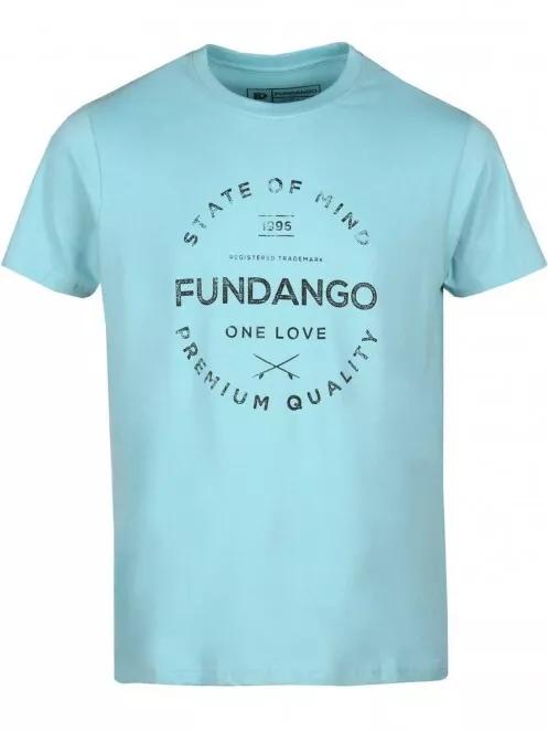 Fundango Basic T Logo-2 T-shirt for men in light blue 6