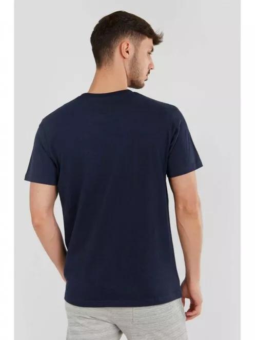 Fundango Basic T Logo-2 T-shirt for men in dark blue 3