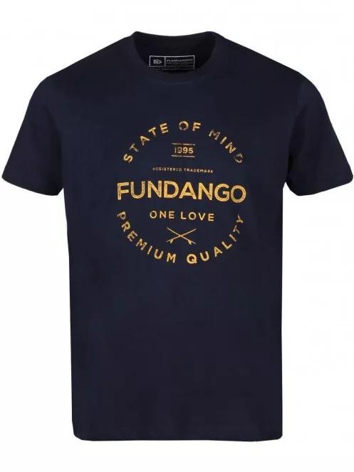 Fundango Basic T Logo-2 T-shirt for men in dark blue 5