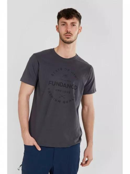 Fundango Basic T Logo-2 T-shirt for men in grey 2