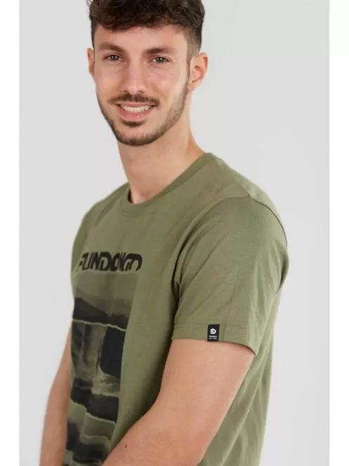 Fundango Basic T Logo-3 T-shirt for men in oliv 4