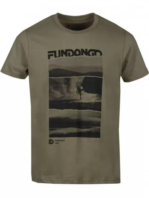 Fundango Basic T Logo-3 T-shirt for men in oliv 6