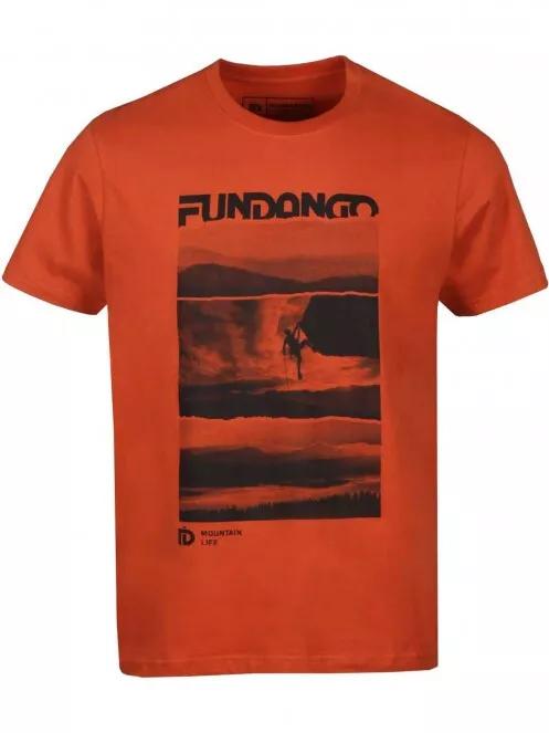 Fundango Basic T Logo-3 T-shirt for men in orange 6