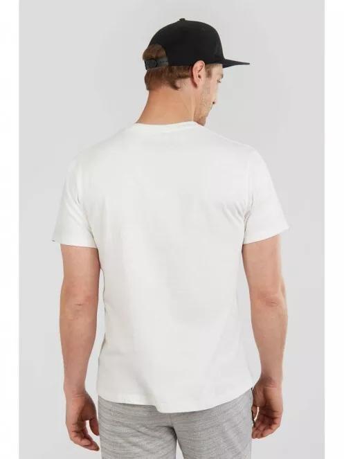 Fundango Basic T Logo-6 T-shirt for men in white 3
