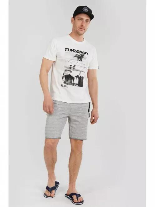 Fundango Basic T Logo-6 T-shirt for men in white 6