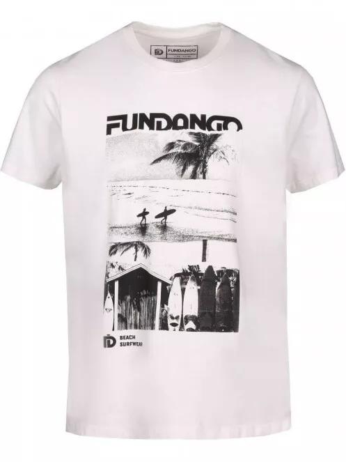 Fundango Basic T Logo-6 T-shirt for men in white 7
