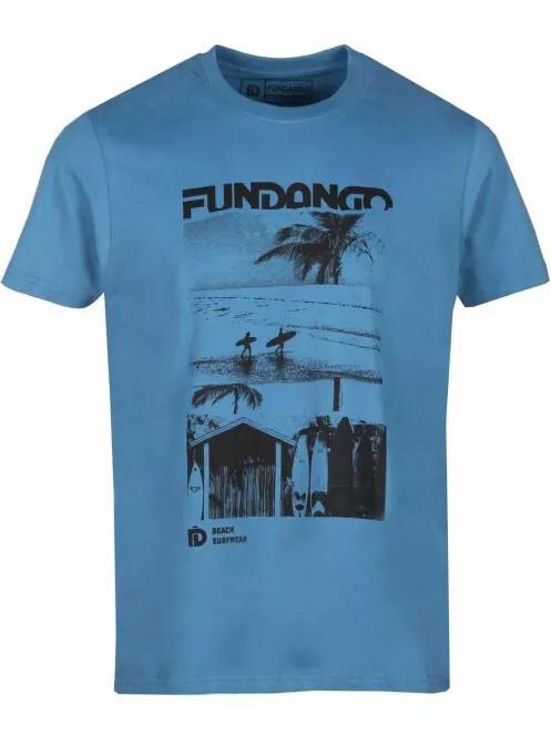 Fundango Basic T Logo-6 T-shirt for men in blue 6