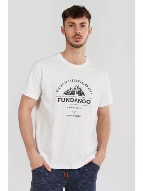 Fundango Basic T Logo-7 T-shirt for men in white 2