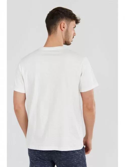 Fundango Basic T Logo-7 T-shirt for men in white 3