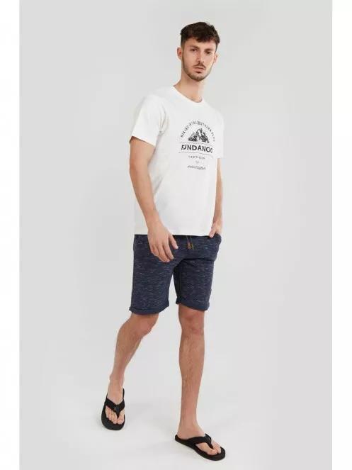 Fundango Basic T Logo-7 T-shirt for men in white 5
