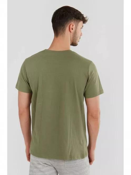Fundango Basic T Logo-7 T-shirt for men in oliv 3