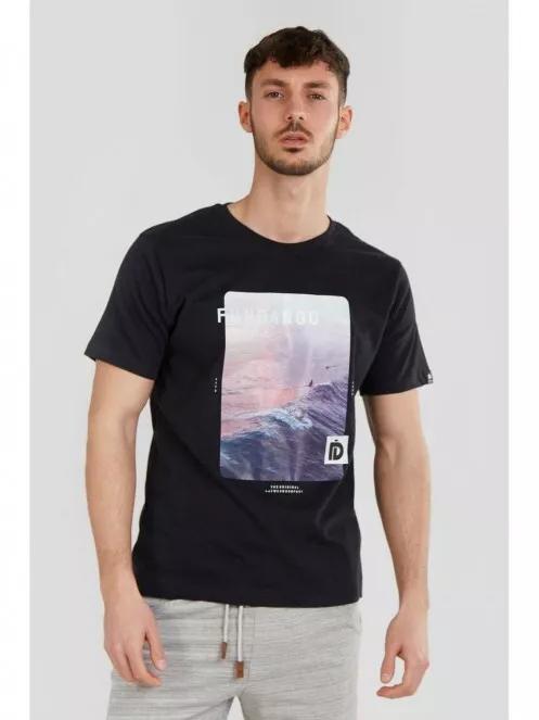 Fundango Basic T Logo-8 T-shirt for men in black 2