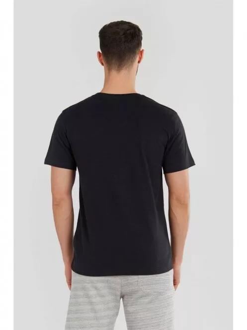 Fundango Basic T Logo-8 T-shirt for men in black 3
