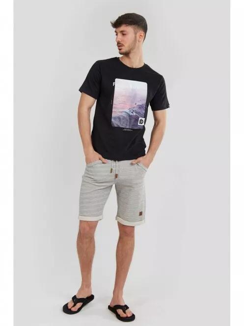 Fundango Basic T Logo-8 T-shirt for men in black 6