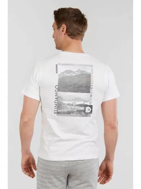 Fundango Basic T Logo-10 T-shirt for men in white 3