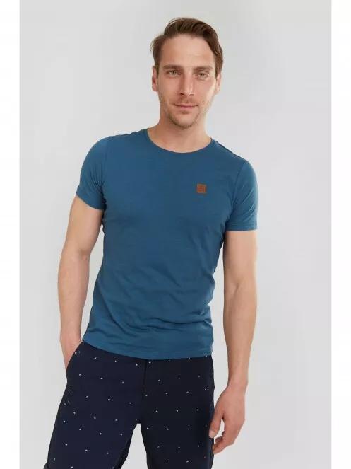 Fundango Jaggy Structured Tshirt for men in blue 2
