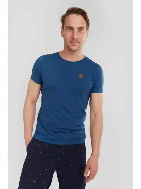 Fundango Jaggy Structured Tshirt for men in dark blue 2