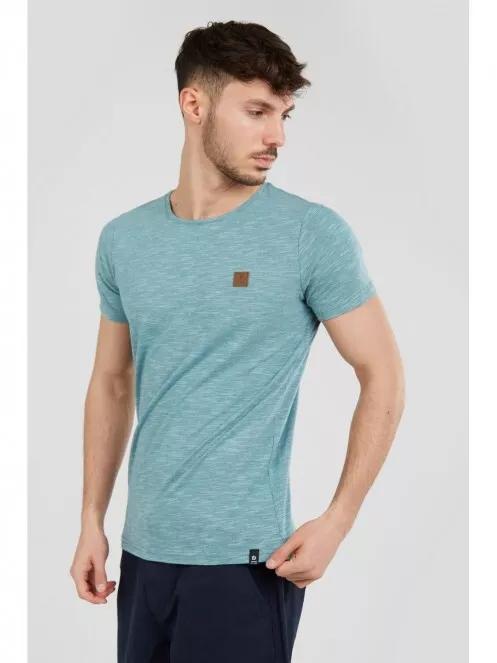 Fundango Jaggy Structured Tshirt for men in green 2