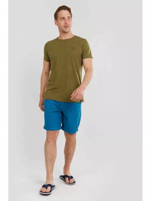 Fundango Jaggy Structured Tshirt for men in oliv 5