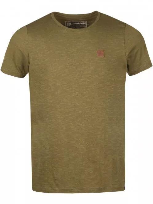 Fundango Jaggy Structured Tshirt for men in oliv 6