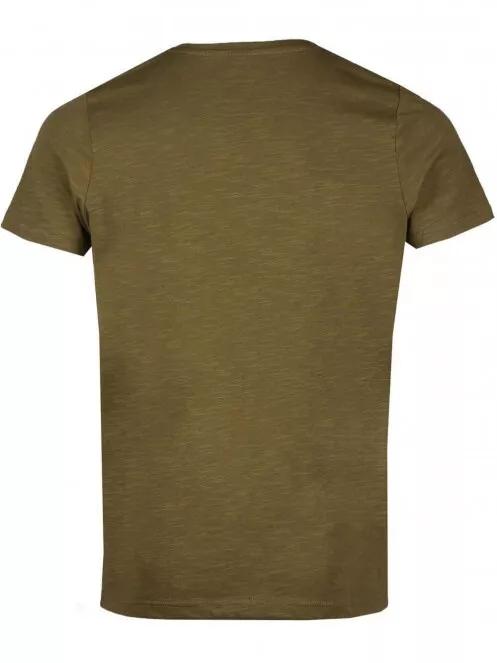 Fundango Jaggy Structured Tshirt for men in oliv 7