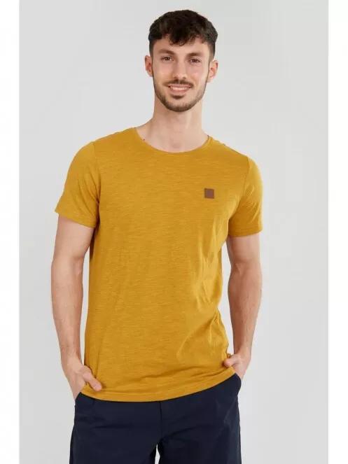 Fundango Jaggy Structured Tshirt for men in brown 2