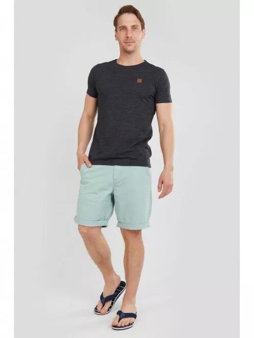 Fundango Jaggy Structured Tshirt for men in black 4