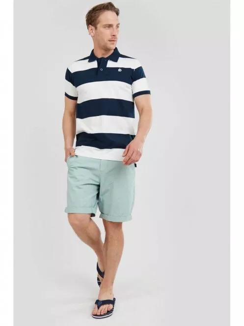 Fundango Incognito stripe Poloshirt for men in dark blue 5