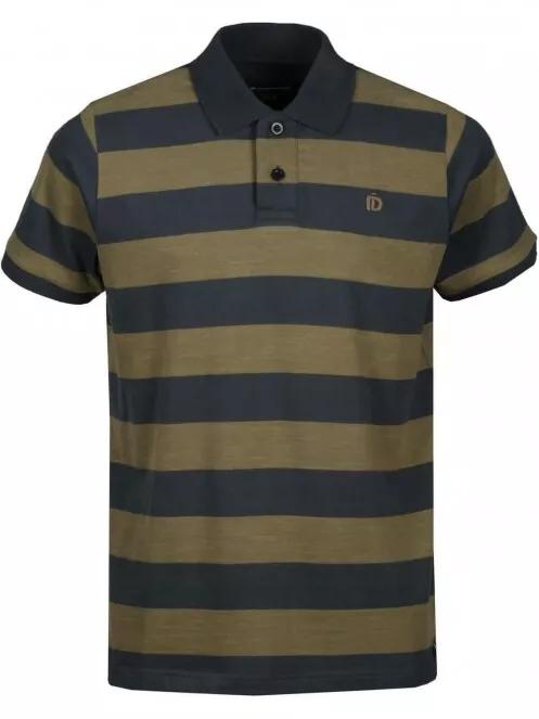 Fundango Incognito stripe Poloshirt for men in oliv 5