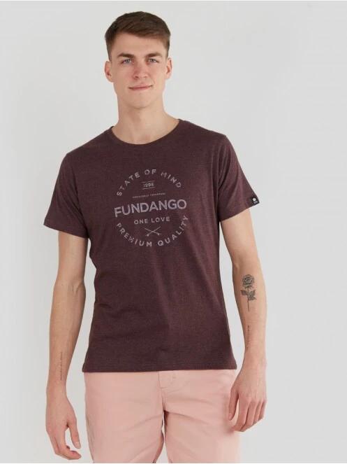 Fundango Basic - T Logo-4 T-shirt for men in red 2