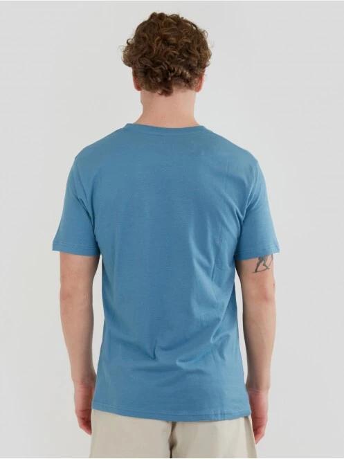 Fundango Basic - T Logo-4 T-shirt for men in blue 3