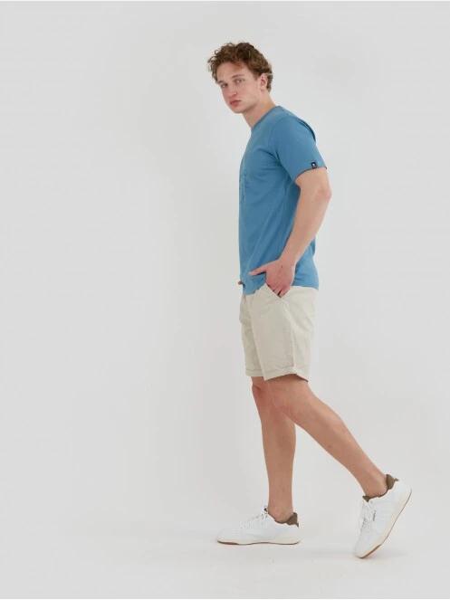 Fundango Basic - T Logo-4 T-shirt for men in blue 4