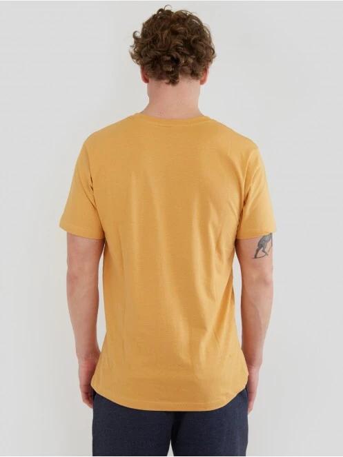 Fundango Basic - T Logo-4 T-shirt for men in yellow 3