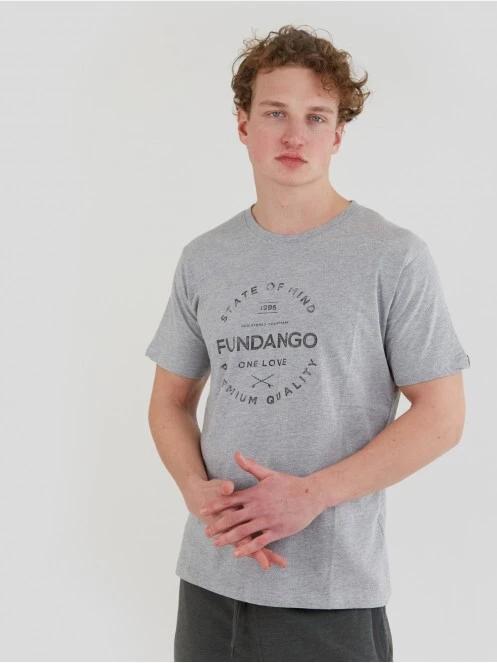 Fundango Basic - T Logo-4 T-shirt for men in grey 2