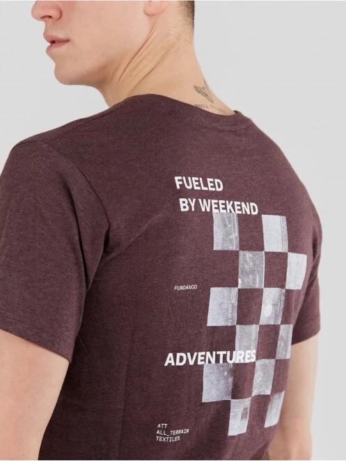 Fundango Basic - T Logo-7 T-shirt for men in red 6