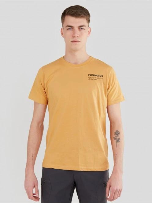 Fundango Basic - T Logo-7 T-shirt for men in yellow 2