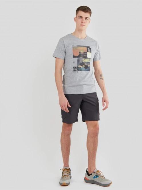 Fundango Basic - T Logo-9 T-shirt for men in grey 4