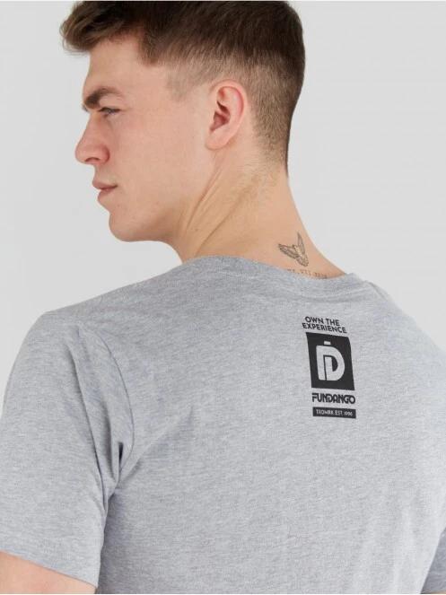 Fundango Basic - T Logo-9 T-shirt for men in grey 6