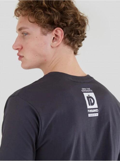 Fundango Basic - T Logo-9 T-shirt for men in grey 5