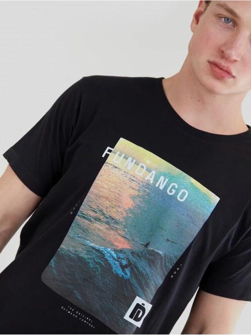 Fundango Basic - T Logo-10 T-shirt for men in black 5