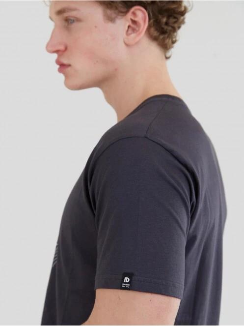 Fundango Basic - T Logo-11 T-shirt for men in grey 6