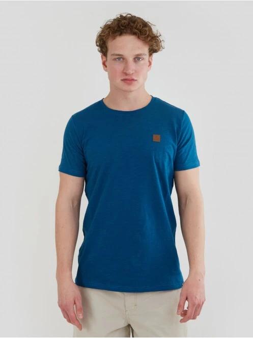 Fundango Jaggy Structured T-Shirt for men in blue 2