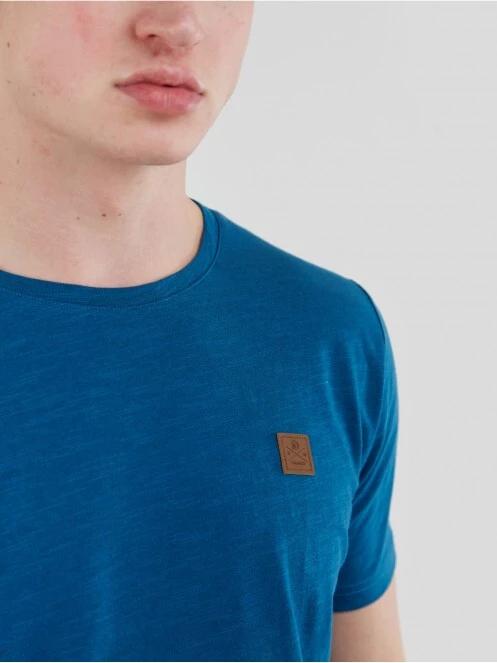 Fundango Jaggy Structured T-Shirt for men in blue 5