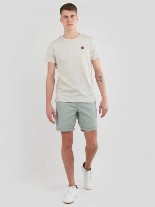 Fundango Jaggy Structured T-Shirt for men in sand 4