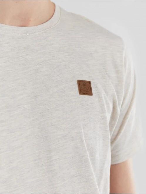 Fundango Jaggy Structured T-Shirt for men in sand 5
