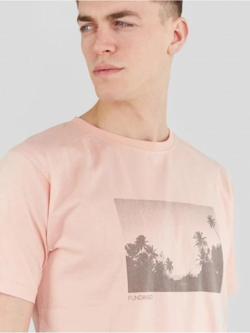 Fundango Talmer T-shirt for men in pink 5