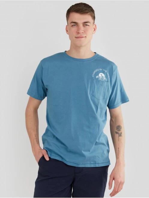 Fundango Talmer Pocket T-shirt for men in blue 2
