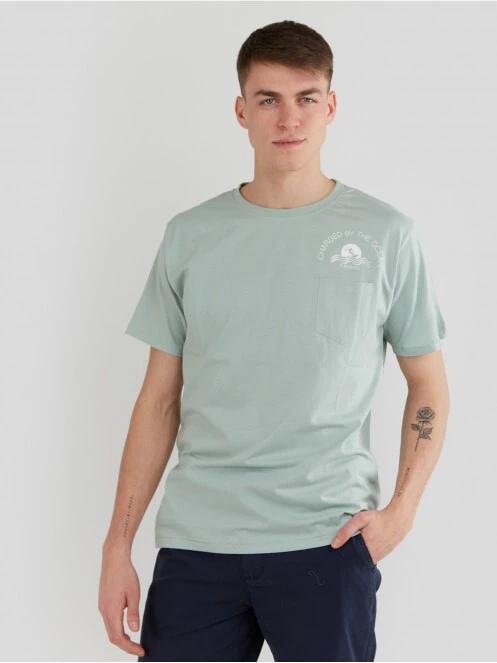 Fundango Talmer Pocket T-shirt for men in green 2