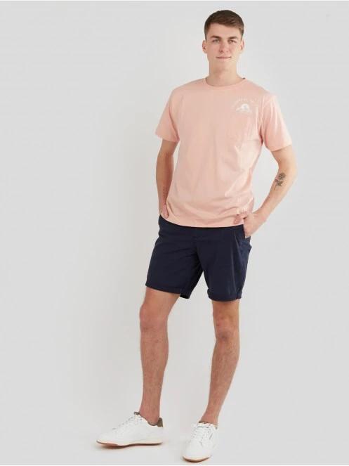 Fundango Talmer Pocket T-shirt for men in pink 4